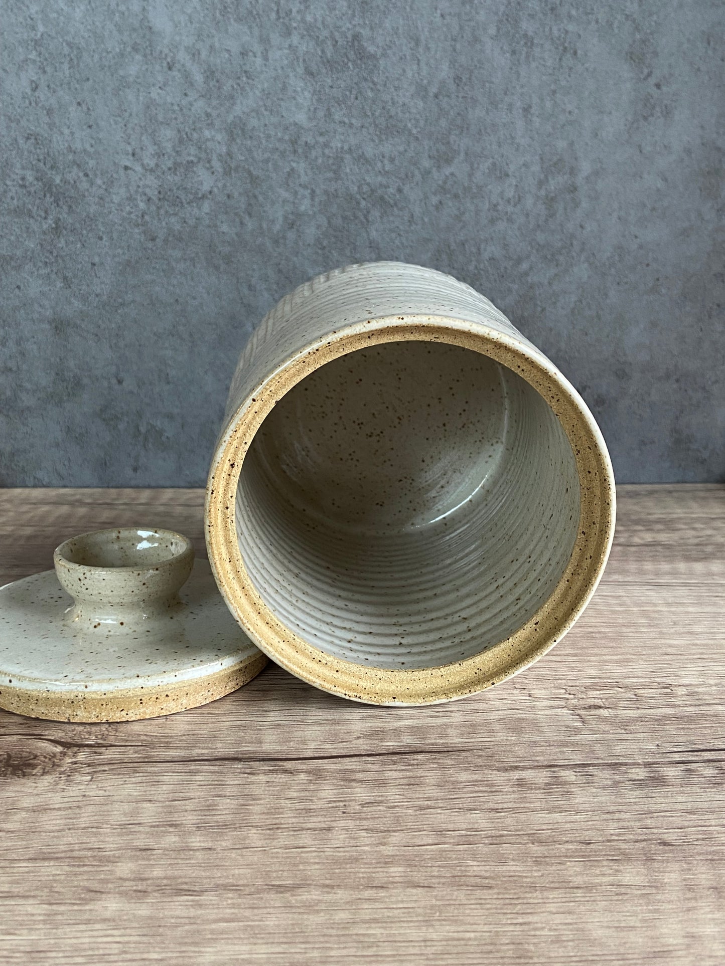 Carved Kitchen Canister 2