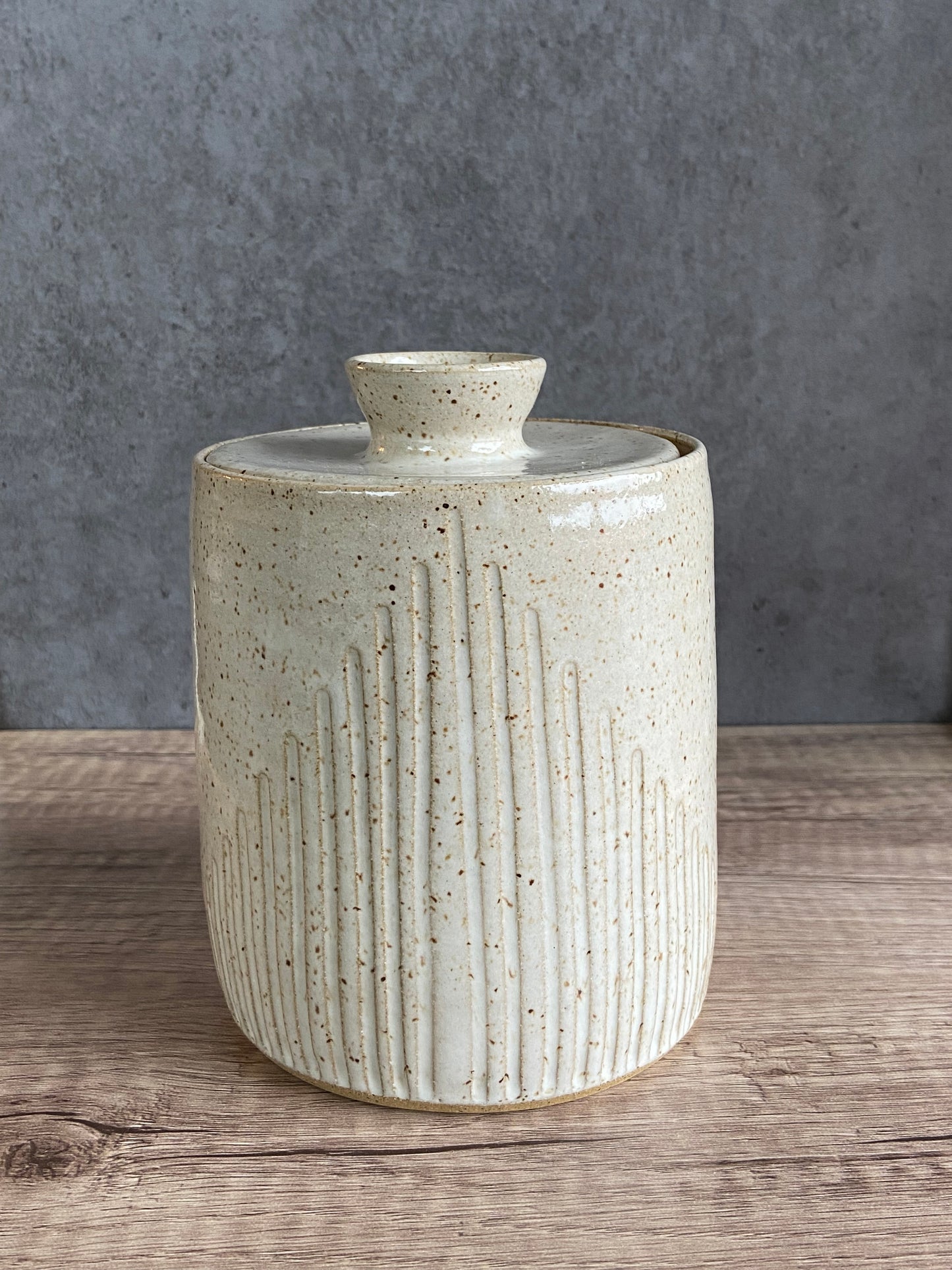 Carved Kitchen Canister 2