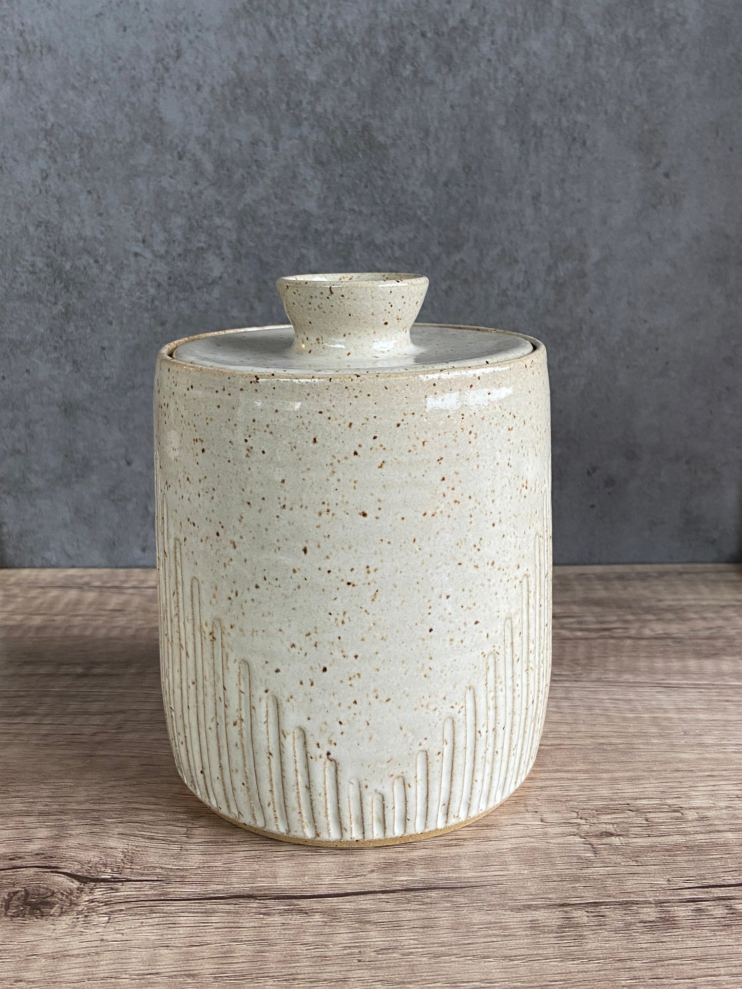Carved Kitchen Canister 2