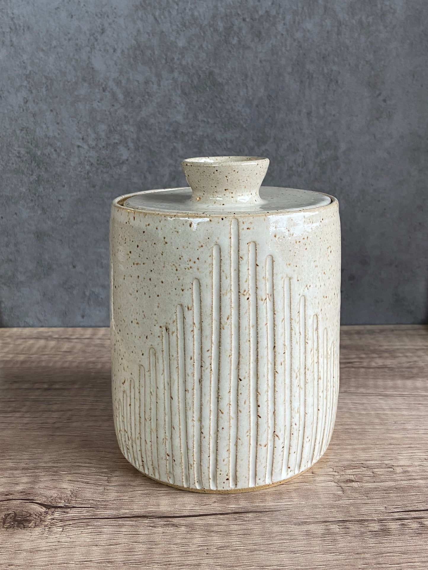 Carved Kitchen Canister 2