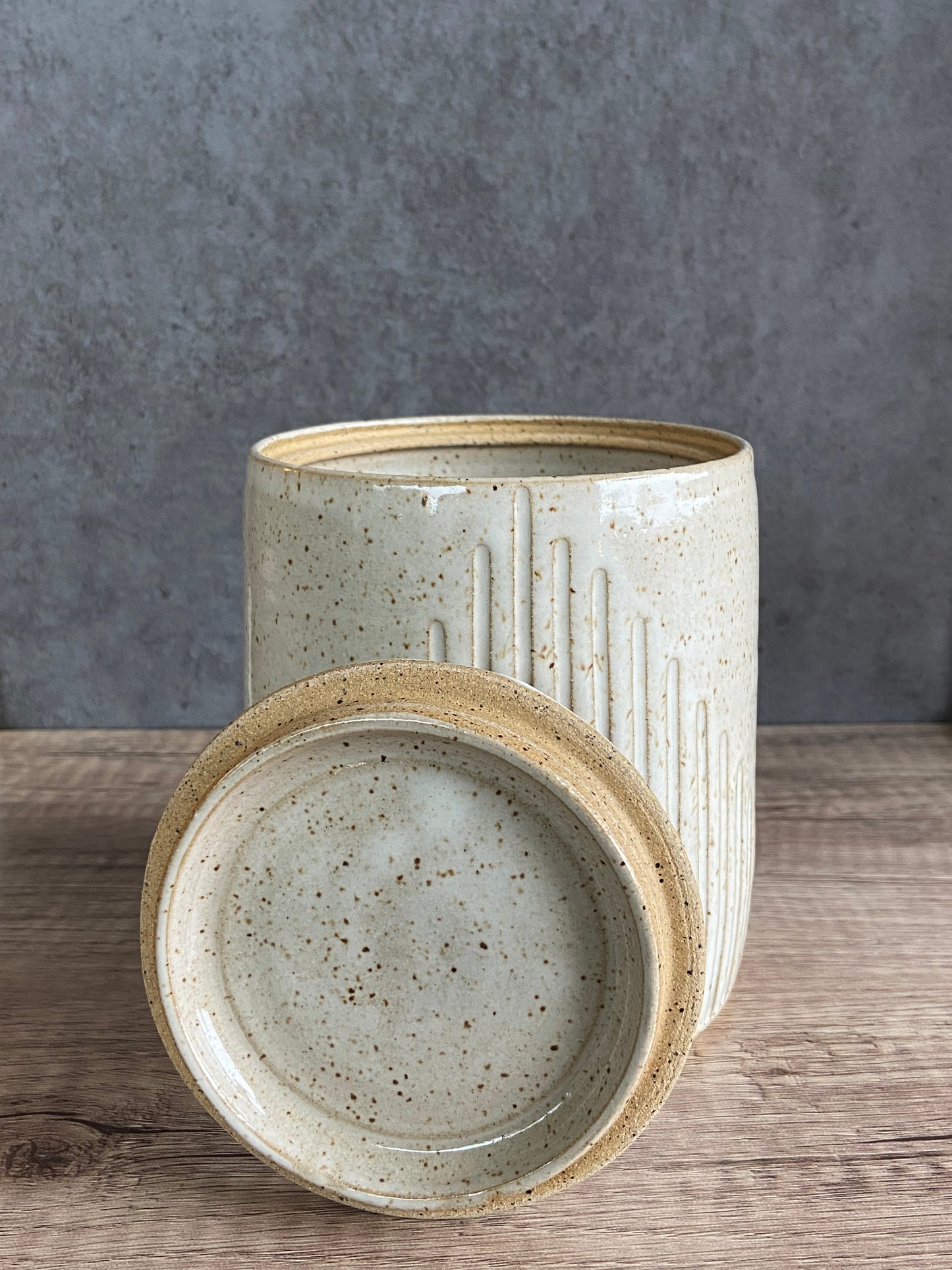 Carved Kitchen Canister 2