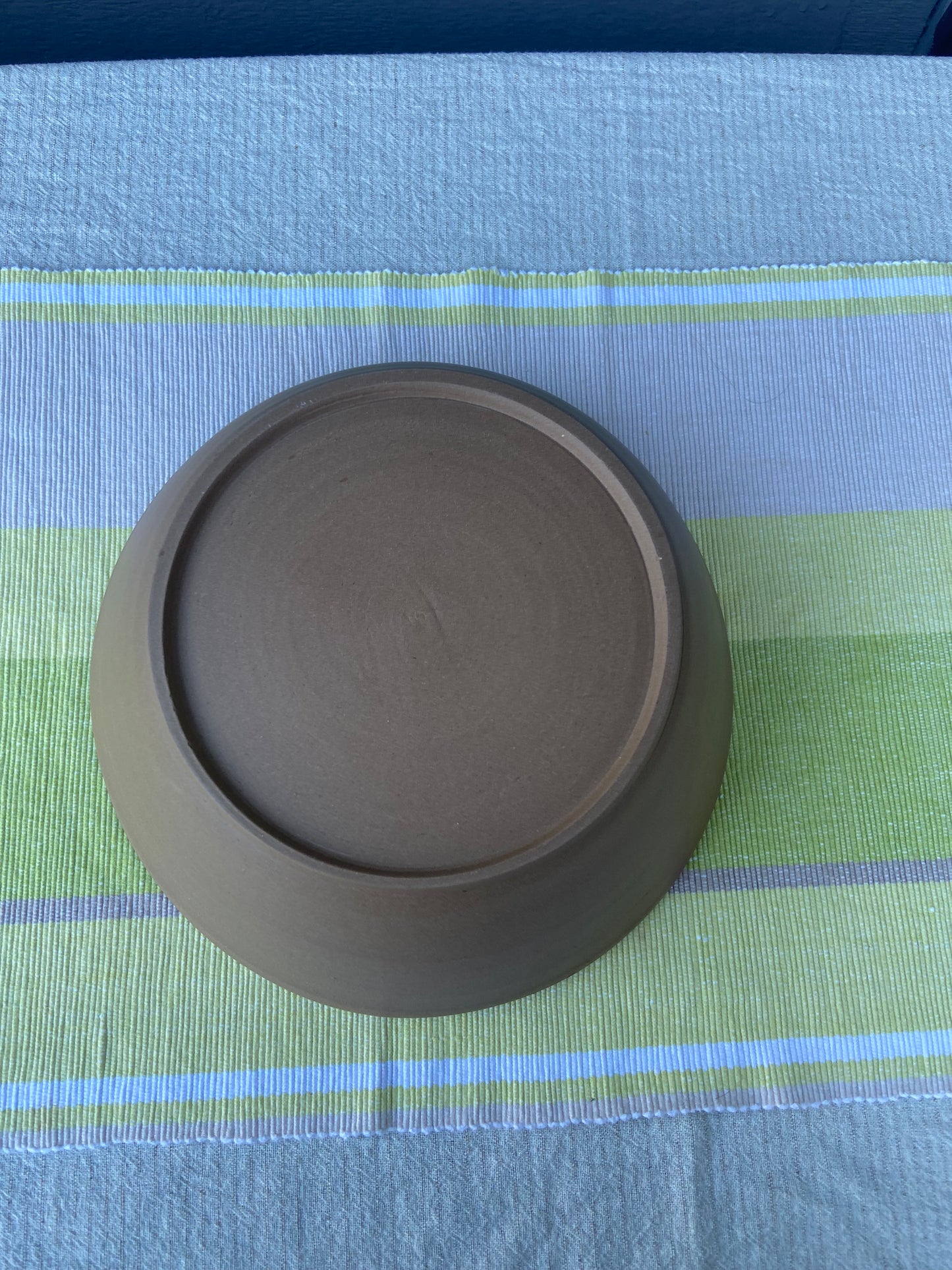 Spearmint and Blue Serving Bowl