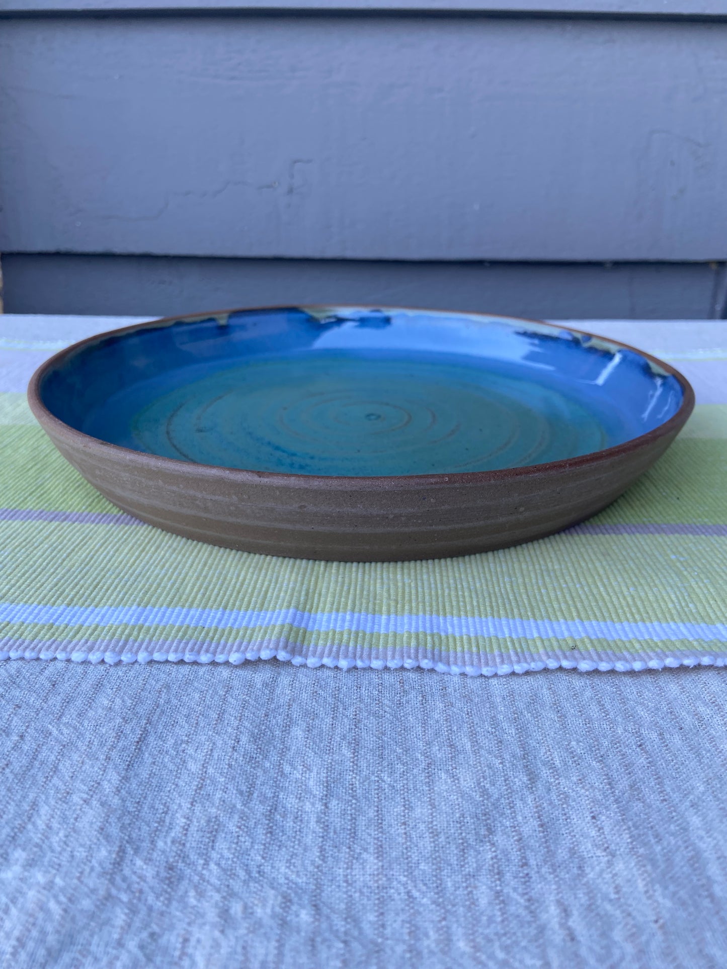 Spearmint and Blue Serving Platter