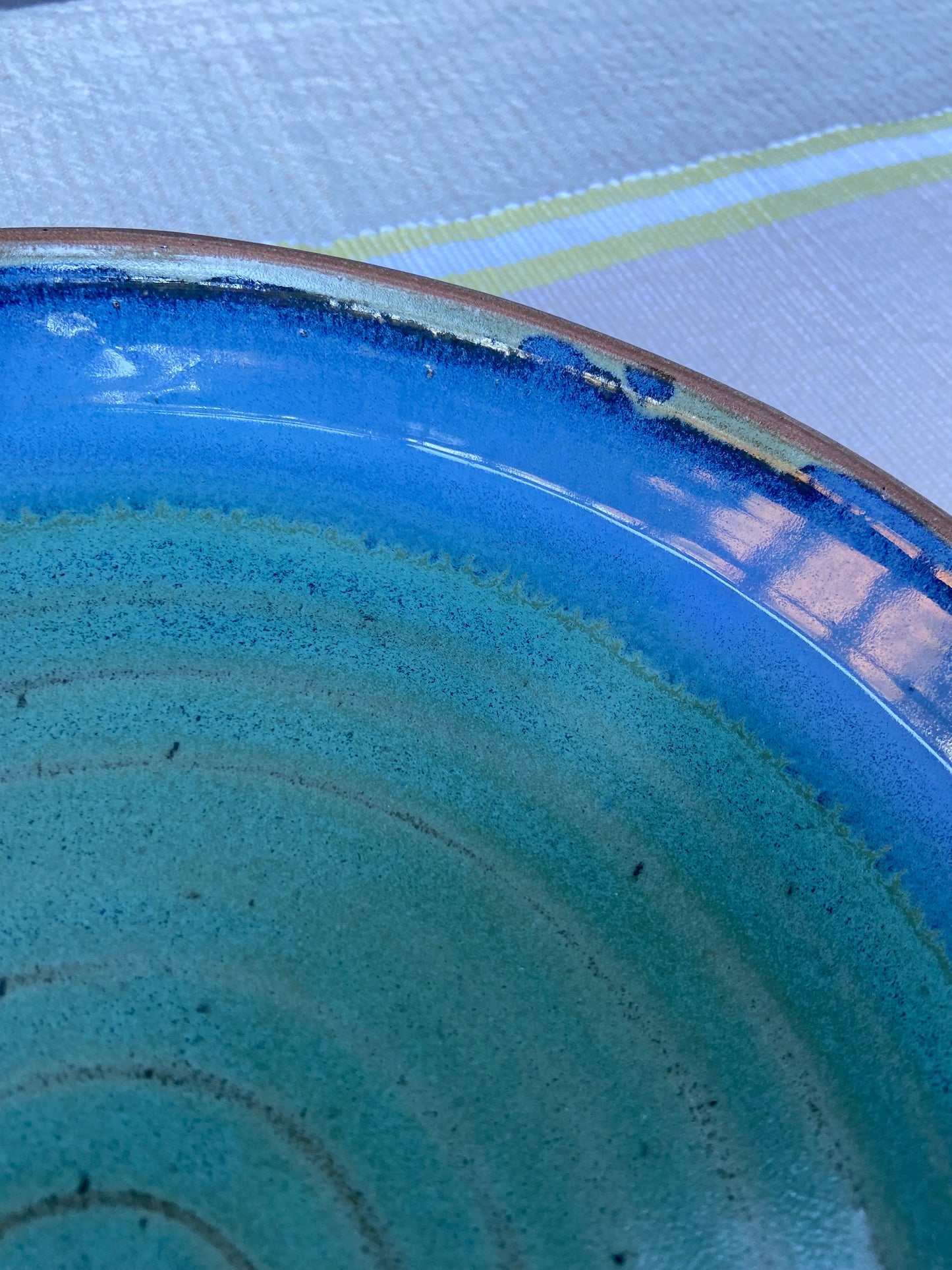 Spearmint and Blue Serving Platter