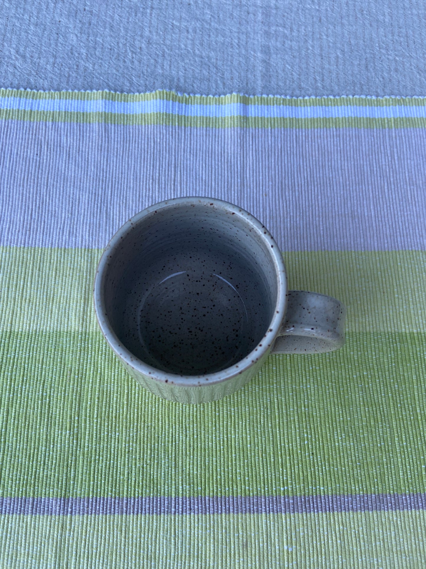 Cream Carved Mug