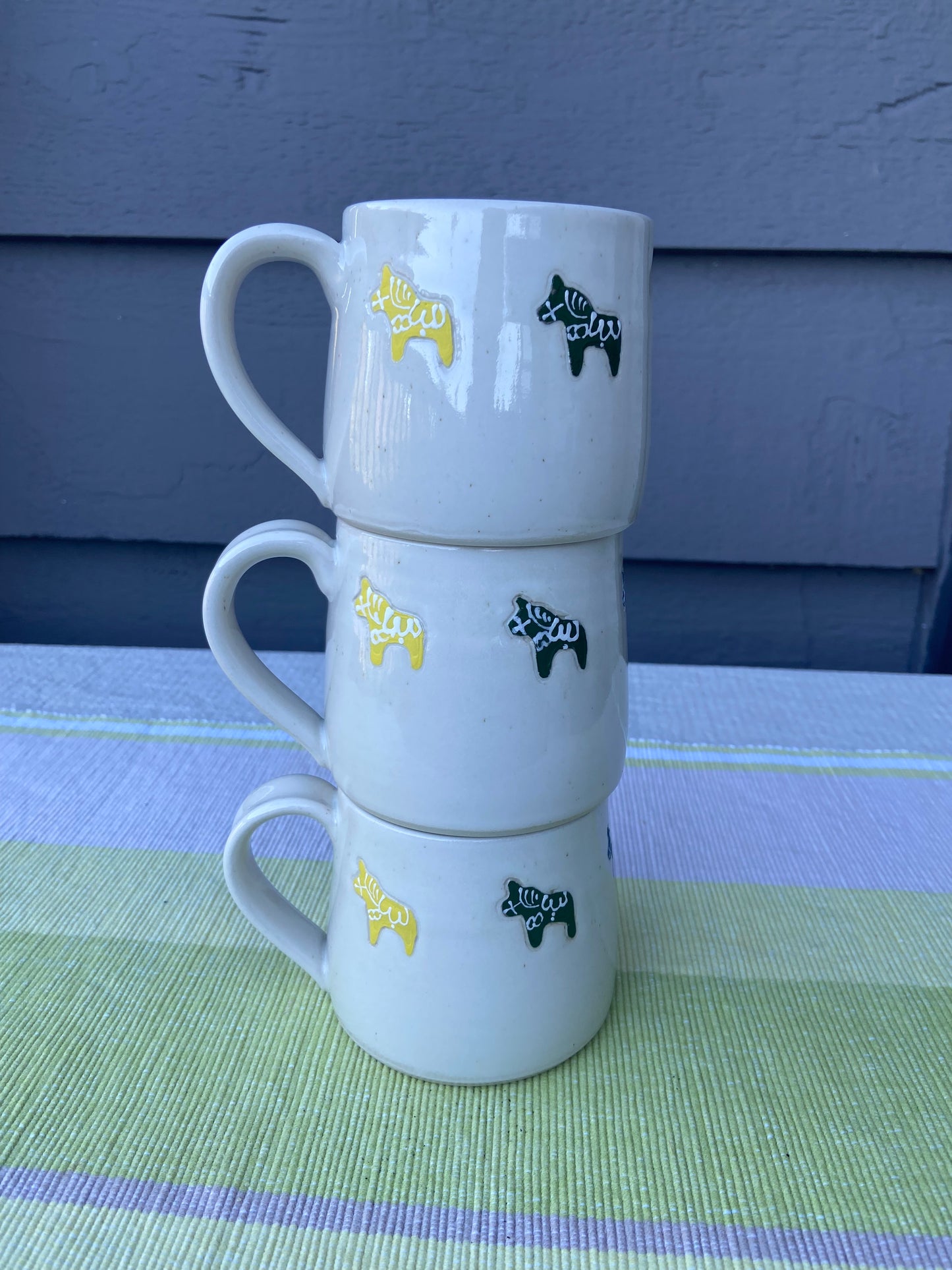 Small Multi-colored Dala Horse Mug