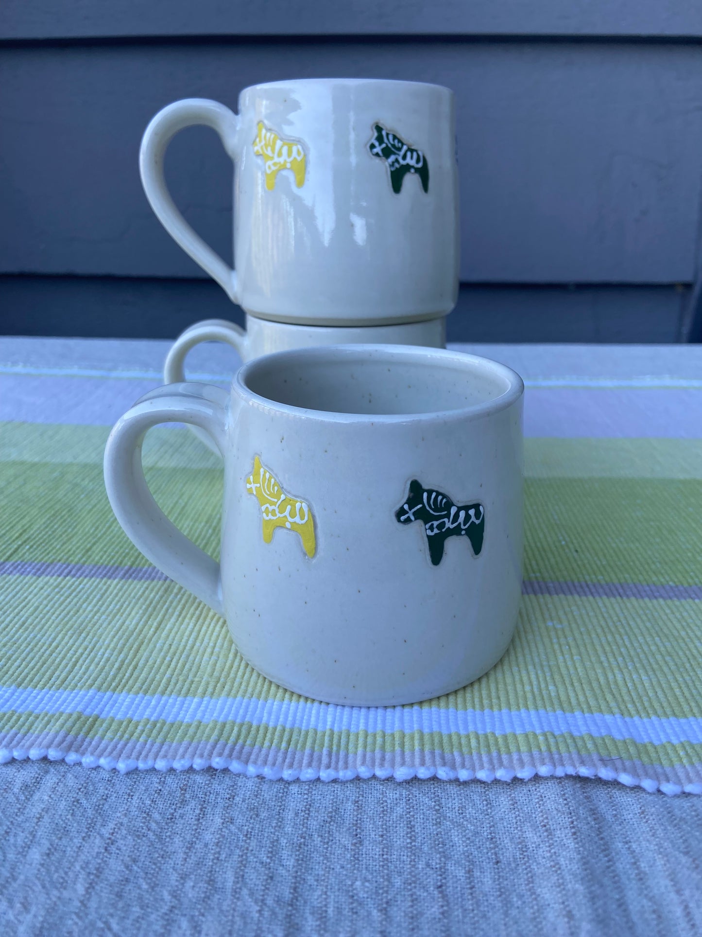 Small Multi-colored Dala Horse Mug