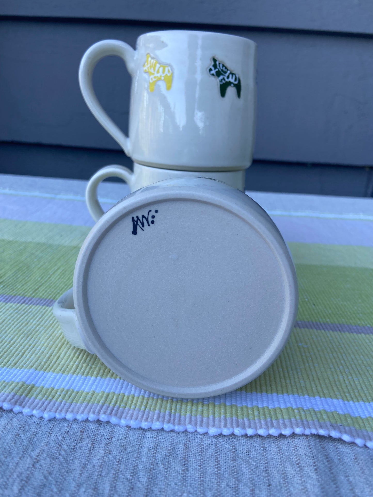 Small Multi-colored Dala Horse Mug