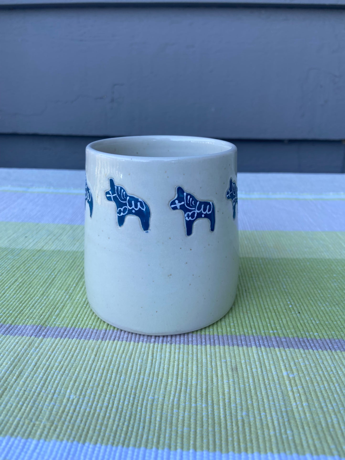 Blue Dala Horse Mug