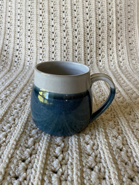 Slate Blue and Cream Mug 2