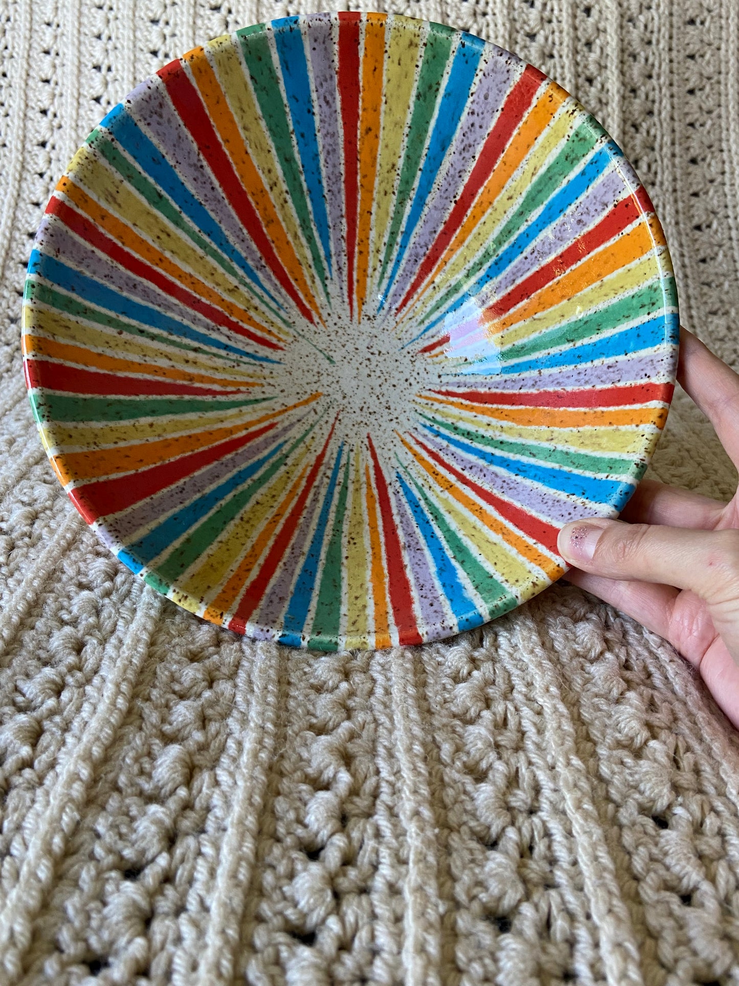 Rainbow Serving Bowl