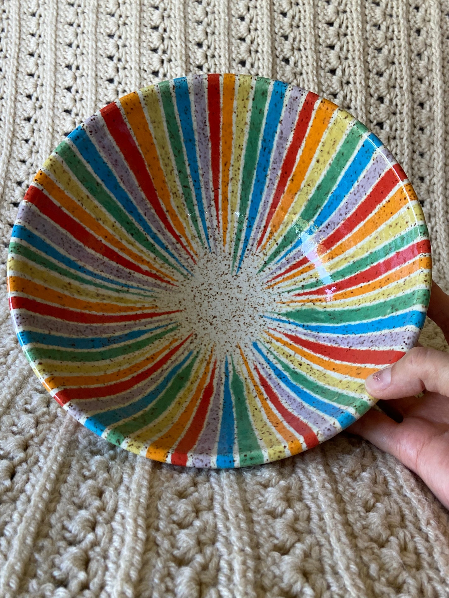 Rainbow Serving Bowl 2